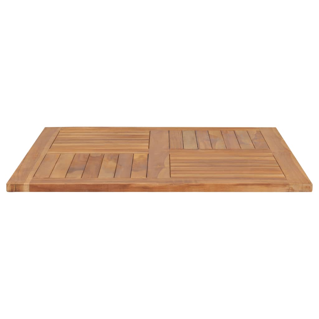 vidaXL Blat de masă pătrată, 90 x 90 x 2,5 cm, lemn masiv de tec