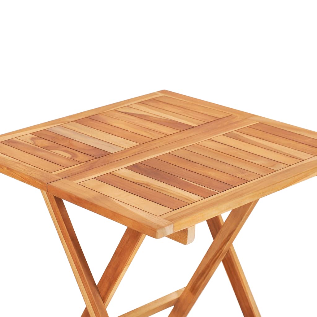 vidaXL Masă de bistro pliabilă, 60 x 60 x 65 cm, lemn masiv de tec vidaXL Masă de bistro pliabilă, 60 x 60 x 65 cm, lemn masiv de tec