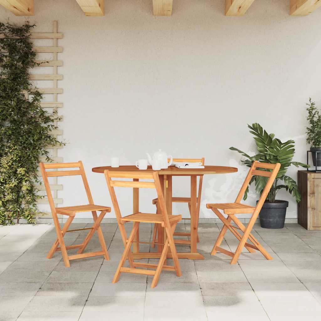 vidaXL Masă grădină pliabilă, fluture, 120x70x75 cm, lemn masiv de tec