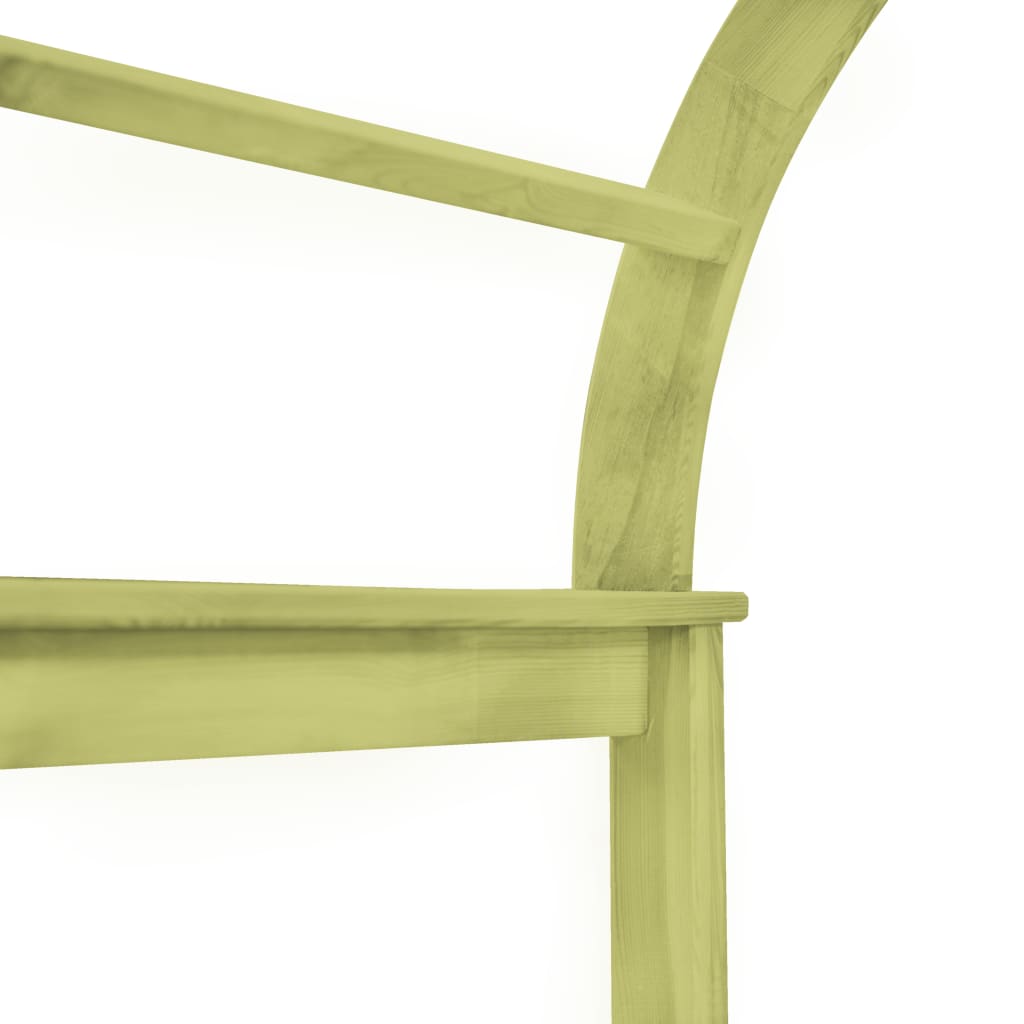 vidaXL Pergolă arcuită, 125 x 150 x 235 cm, lemn de pin tratat