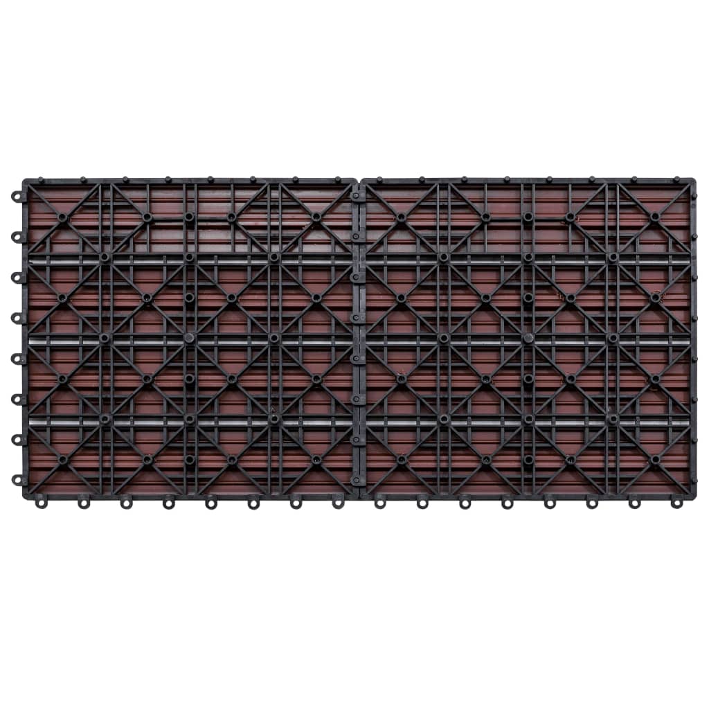 vidaXL Plăci de pardoseală, 6 buc., maro, 60 x 30 cm, WPC, 1 m² vidaXL Plăci de pardoseală, 6 buc., maro, 60 x 30 cm, WPC, 1 m²