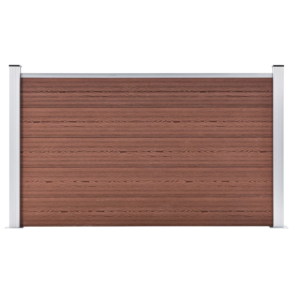 vidaXL Gard de grădină, maro, 180 x 105 cm, WPC vidaXL Gard de grădină, maro, 180 x 105 cm, WPC