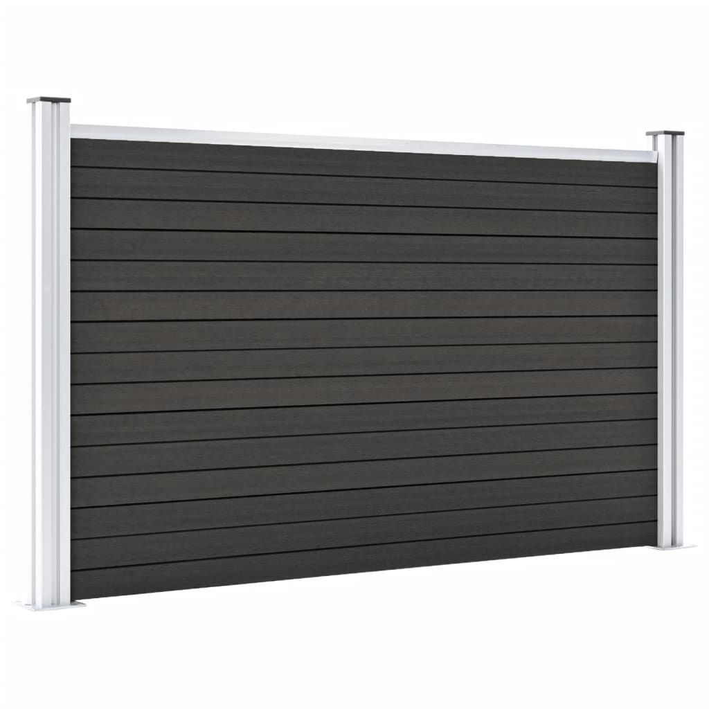 vidaXL Gard de grădină, gri, 180 x 105 cm, WPC vidaXL Gard de grădină, gri, 180 x 105 cm, WPC