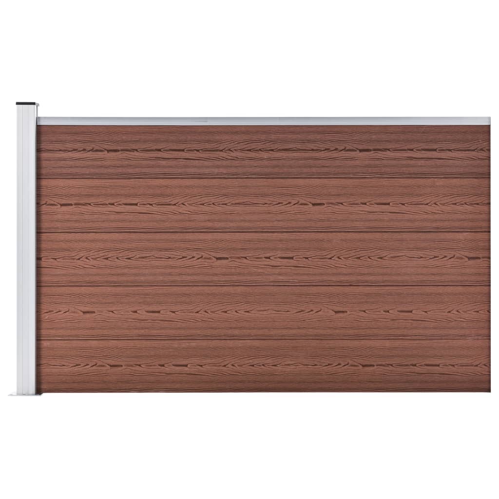 vidaXL Gard de grădină, maro, 175x105 cm, WPC vidaXL Gard de grădină, maro, 175x105 cm, WPC