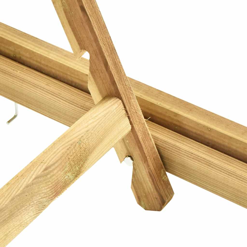 vidaXL Șezlong, lemn de pin tratat