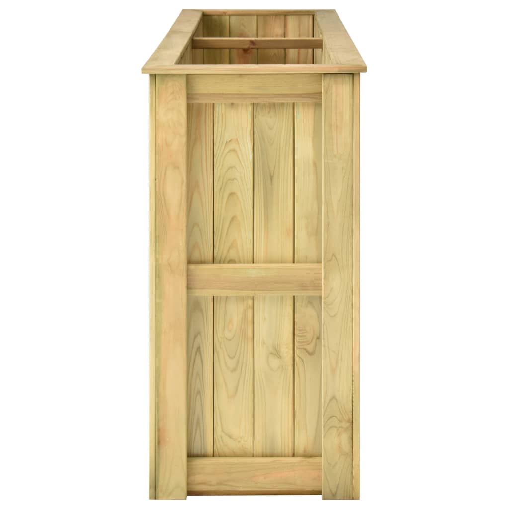 vidaXL Jardinieră înaltă, 196 x 50 x 100 cm, lemn de pin tratat vidaXL Jardinieră înaltă, 196 x 50 x 100 cm, lemn de pin tratat