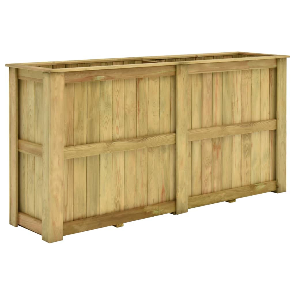 vidaXL Jardinieră înaltă, 196 x 50 x 100 cm, lemn de pin tratat vidaXL Jardinieră înaltă, 196 x 50 x 100 cm, lemn de pin tratat