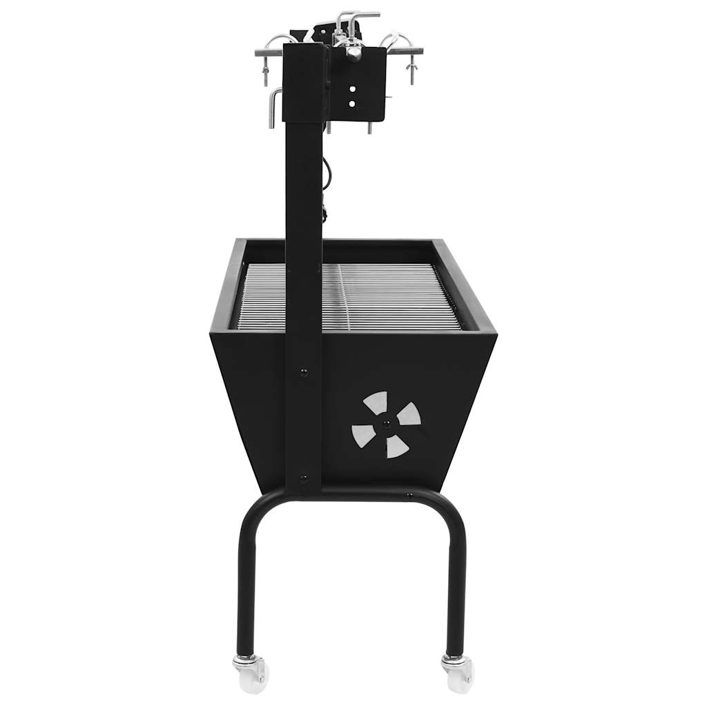 vidaXL Grătar cu rotisor electric, oțel inoxidabil vidaXL Grătar cu rotisor electric, oțel inoxidabil
