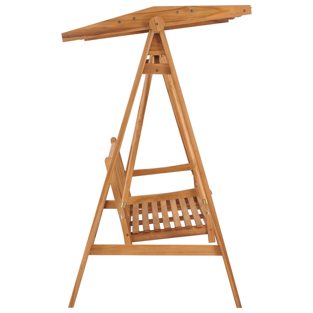 vidaXL Bancă balansoar, 170 cm, lemn masiv de tec