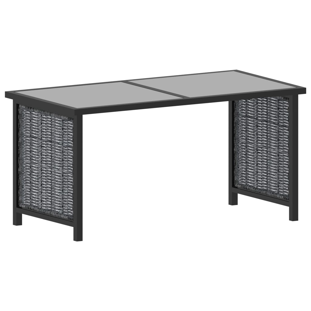 vidaXL Set mobilier de grădină cu perne, 9 piese, antracit, poliratan vidaXL Set mobilier de grădină cu perne, 9 piese, antracit, poliratan
