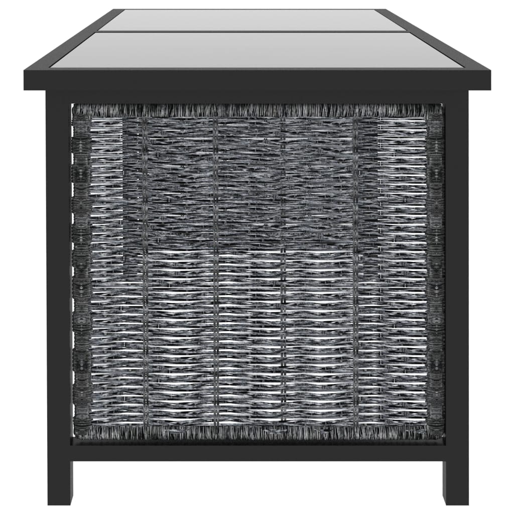 vidaXL Set mobilier de grădină cu perne, 9 piese, antracit, poliratan vidaXL Set mobilier de grădină cu perne, 9 piese, antracit, poliratan