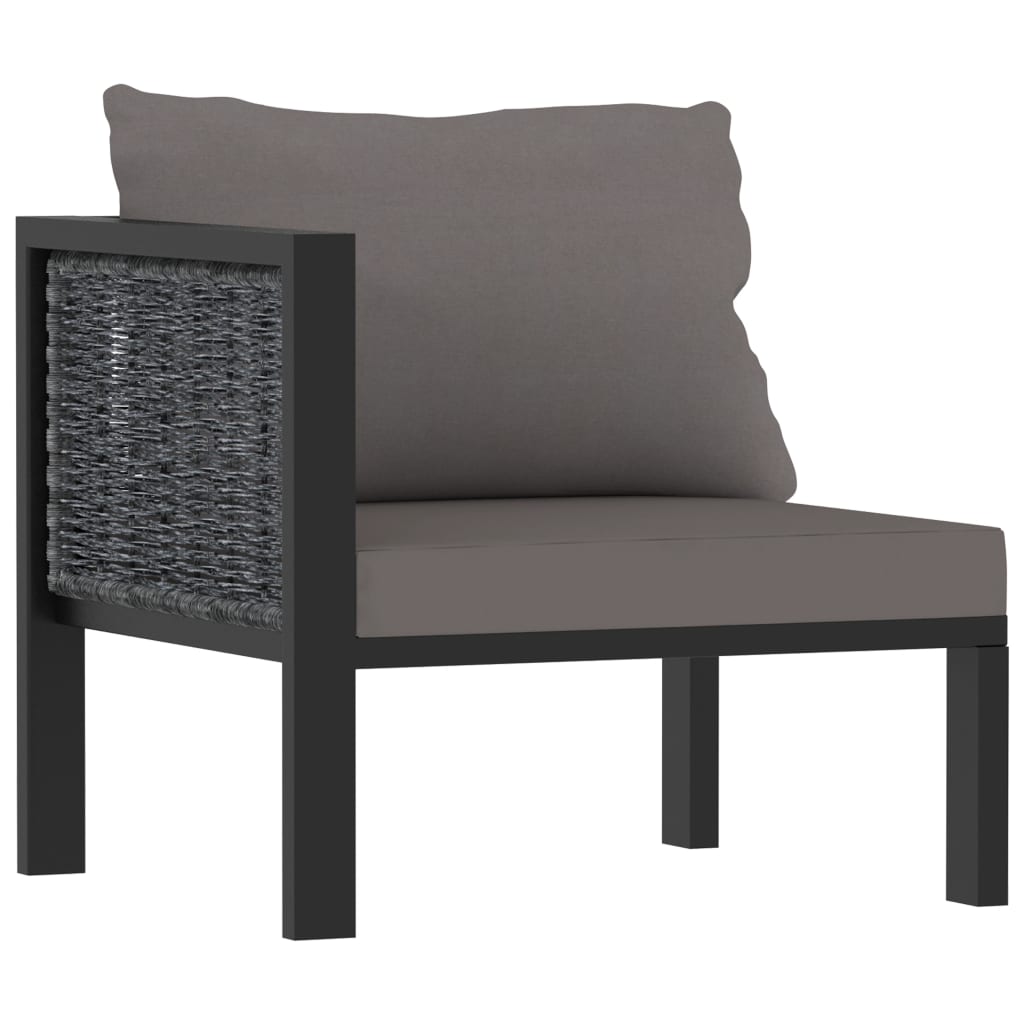 vidaXL Set mobilier de grădină cu perne, 9 piese, antracit, poliratan vidaXL Set mobilier de grădină cu perne, 9 piese, antracit, poliratan