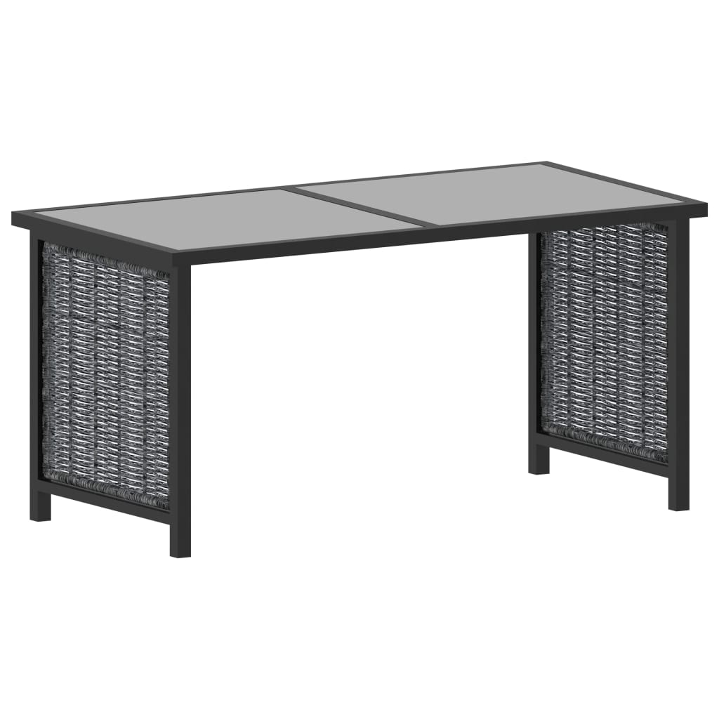vidaXL Set mobilier de grădină cu perne, 8 piese, antracit, poliratan vidaXL Set mobilier de grădină cu perne, 8 piese, antracit, poliratan