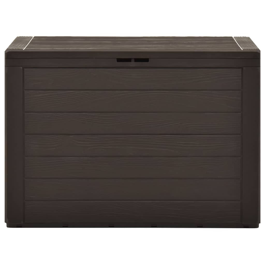 vidaXL Ladă de depozitare pentru grădină, maro, 78 x 44 x 55 cm vidaXL Ladă de depozitare pentru grădină, maro, 78 x 44 x 55 cm