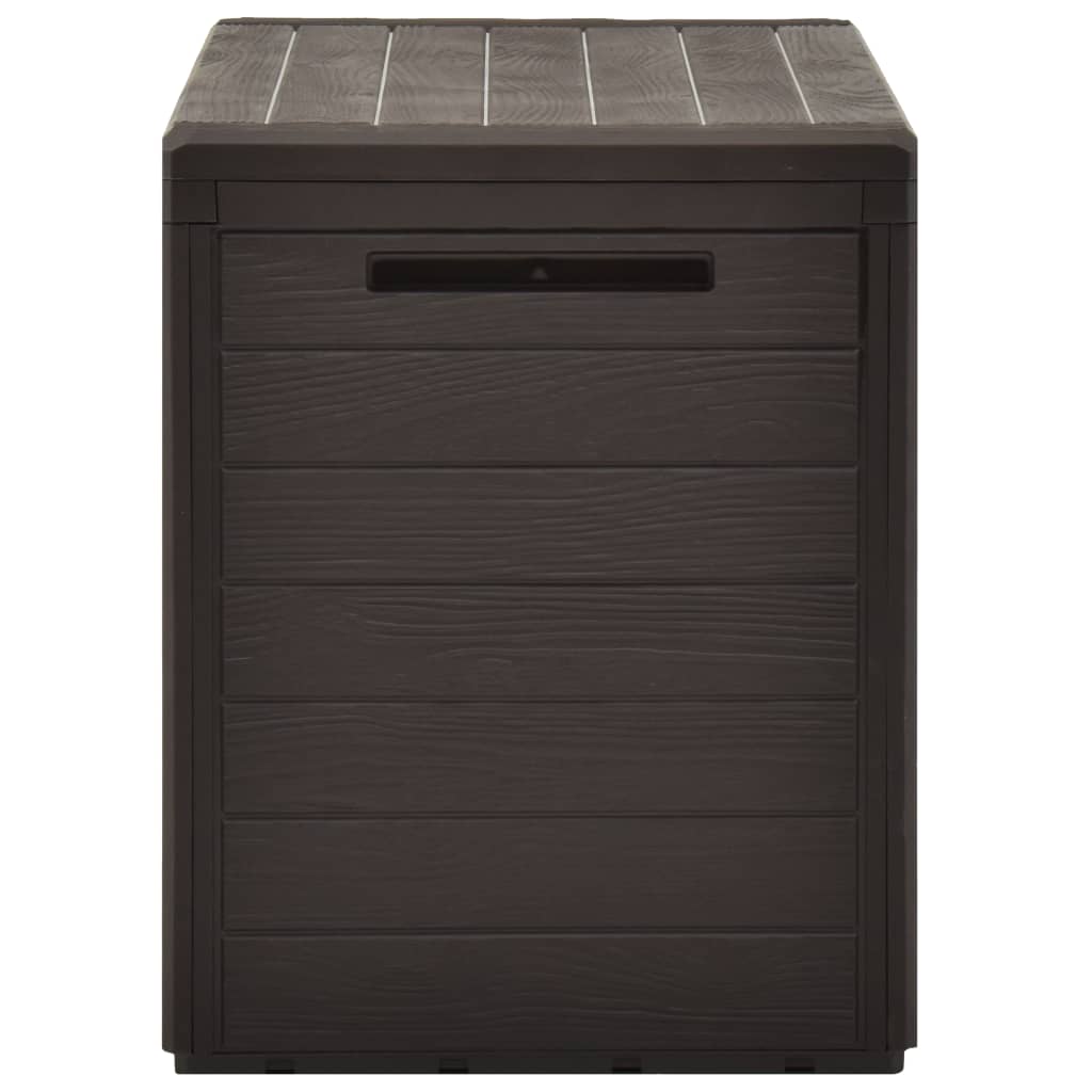 vidaXL Ladă de depozitare pentru grădină, maro, 78 x 44 x 55 cm vidaXL Ladă de depozitare pentru grădină, maro, 78 x 44 x 55 cm