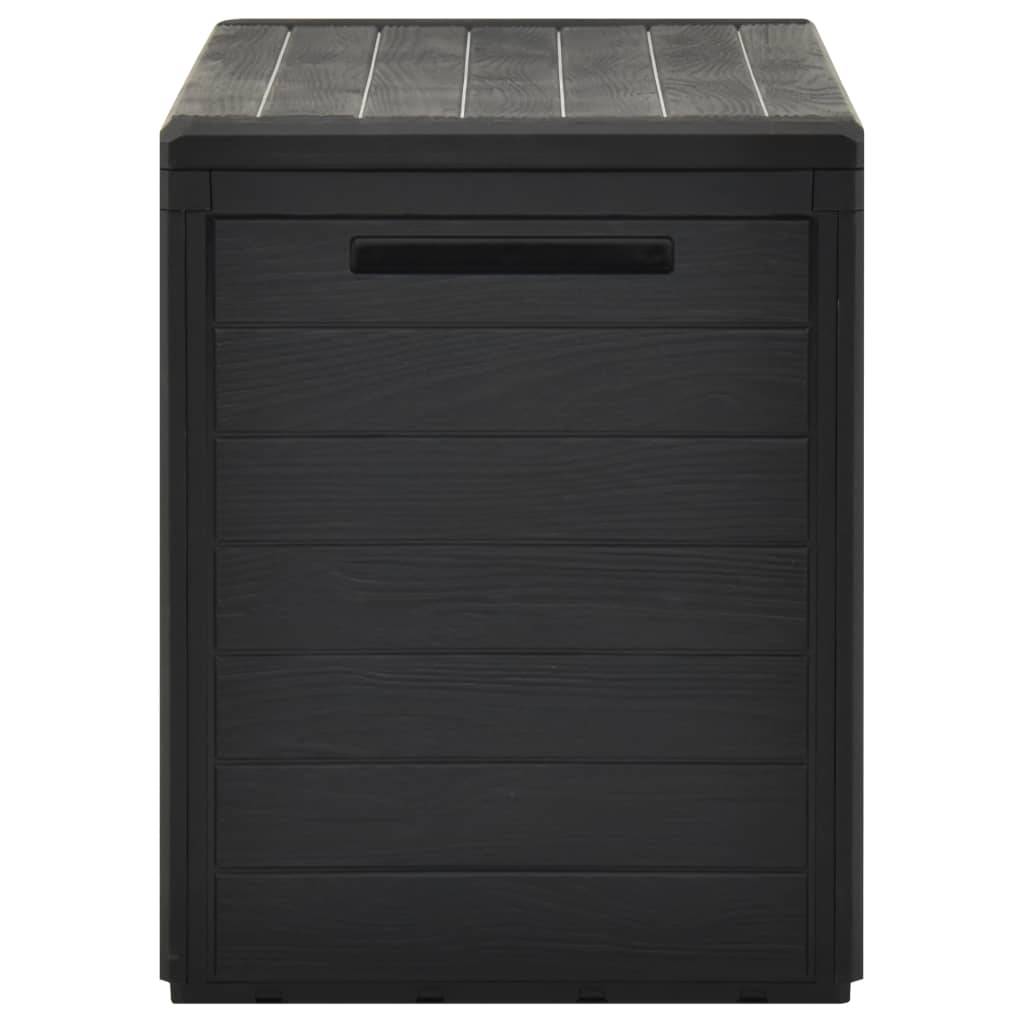 vidaXL Ladă de depozitare pentru grădină, antracit, 78 x 44 x 55 cm vidaXL Ladă de depozitare pentru grădină, antracit, 78 x 44 x 55 cm