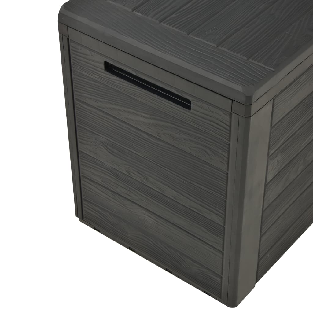 vidaXL Ladă de depozitare pentru grădină, antracit, 78 x 44 x 55 cm vidaXL Ladă de depozitare pentru grădină, antracit, 78 x 44 x 55 cm