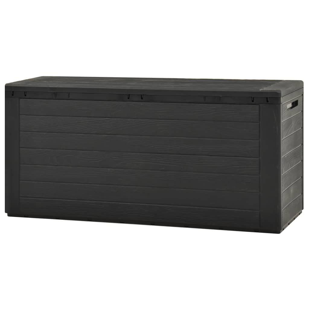 vidaXL Ladă de depozitare pentru grădină, antracit, 116 x 44 x 55 cm vidaXL Ladă de depozitare pentru grădină, antracit, 116 x 44 x 55 cm