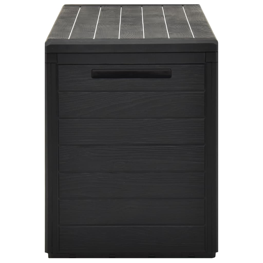 vidaXL Ladă de depozitare pentru grădină, antracit, 116 x 44 x 55 cm vidaXL Ladă de depozitare pentru grădină, antracit, 116 x 44 x 55 cm