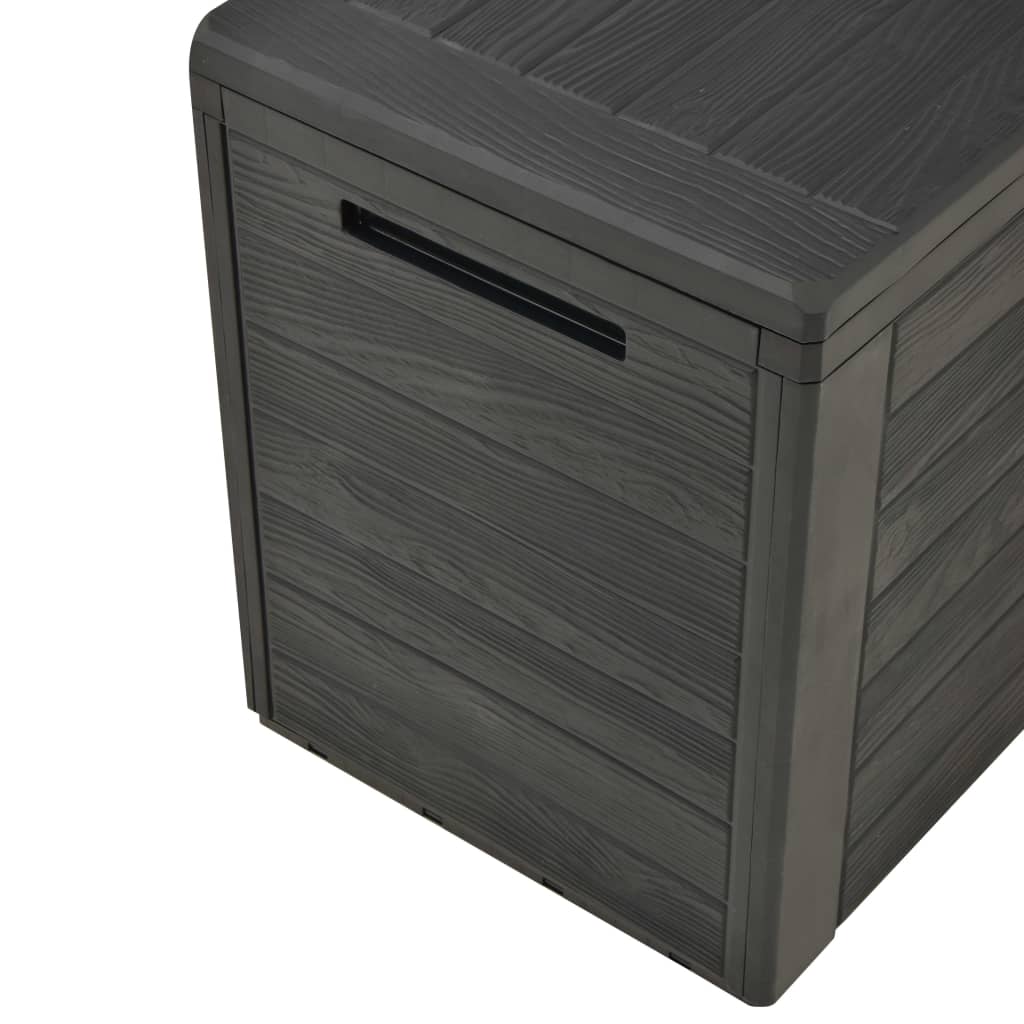 vidaXL Ladă de depozitare pentru grădină, antracit, 116 x 44 x 55 cm vidaXL Ladă de depozitare pentru grădină, antracit, 116 x 44 x 55 cm