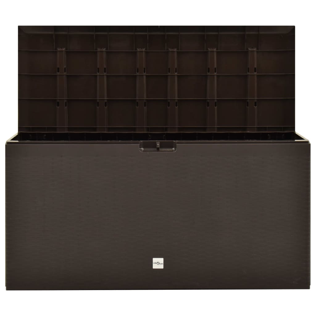 vidaXL Ladă de depozitare pentru grădină, maro, 114 x 47 x 60 cm vidaXL Ladă de depozitare pentru grădină, maro, 114 x 47 x 60 cm