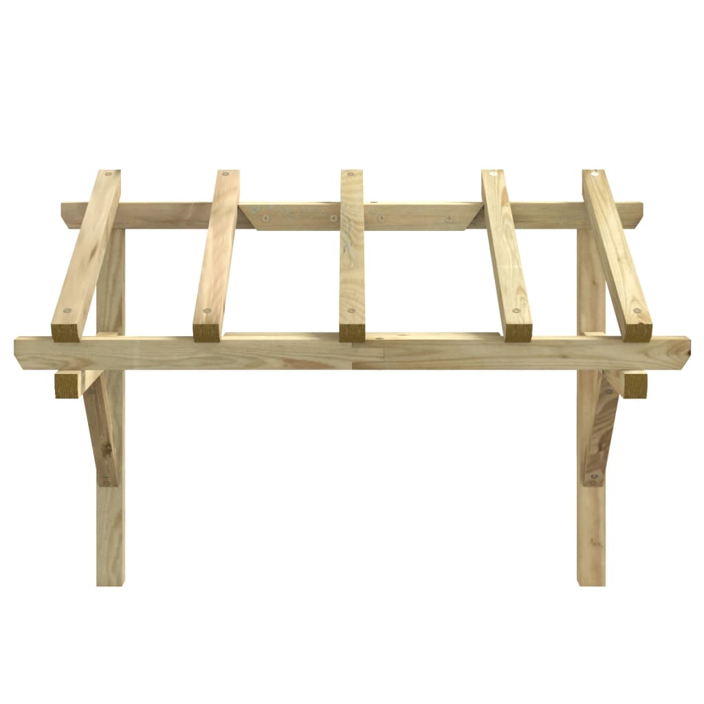 vidaXL Copertină de ușă, 150x100x100 cm, lemn masiv de pin