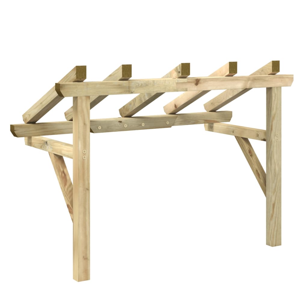 vidaXL Copertină de ușă, 150x100x100 cm, lemn masiv de pin