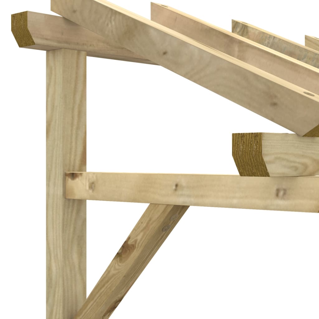 vidaXL Copertină de ușă, 150x100x100 cm, lemn masiv de pin