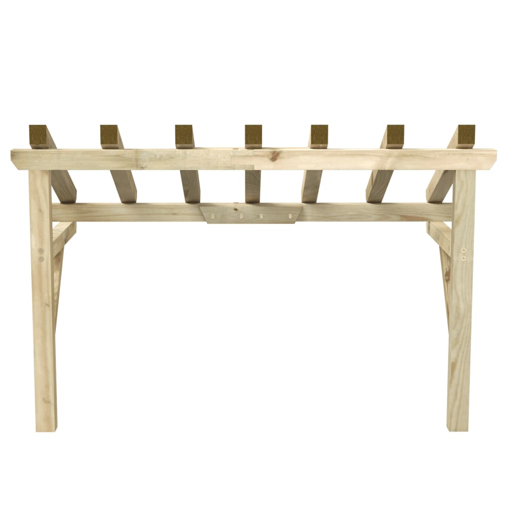 vidaXL Copertină de ușă, 200x100x100 cm, lemn masiv de pin