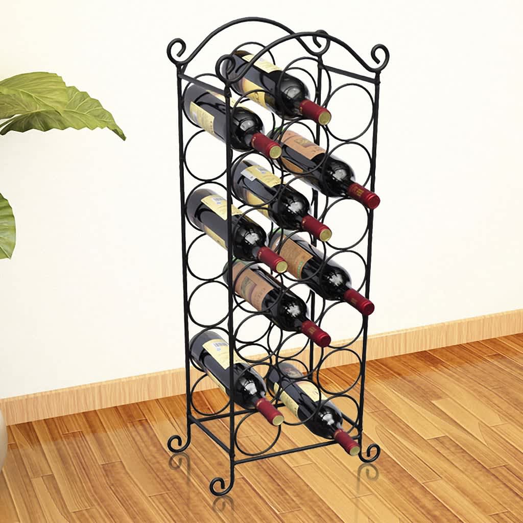 vidaXL Suport sticle de vin pentru 21 de sticle, metal vidaXL Suport sticle de vin pentru 21 de sticle, metal