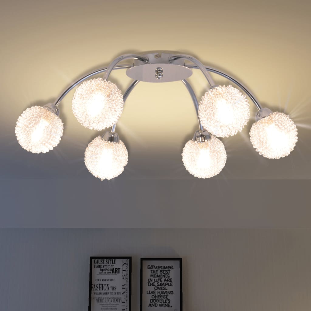 vidaXL Lustră cu 6 becuri LED G9 240 W vidaXL Lustră cu 6 becuri LED G9 240 W