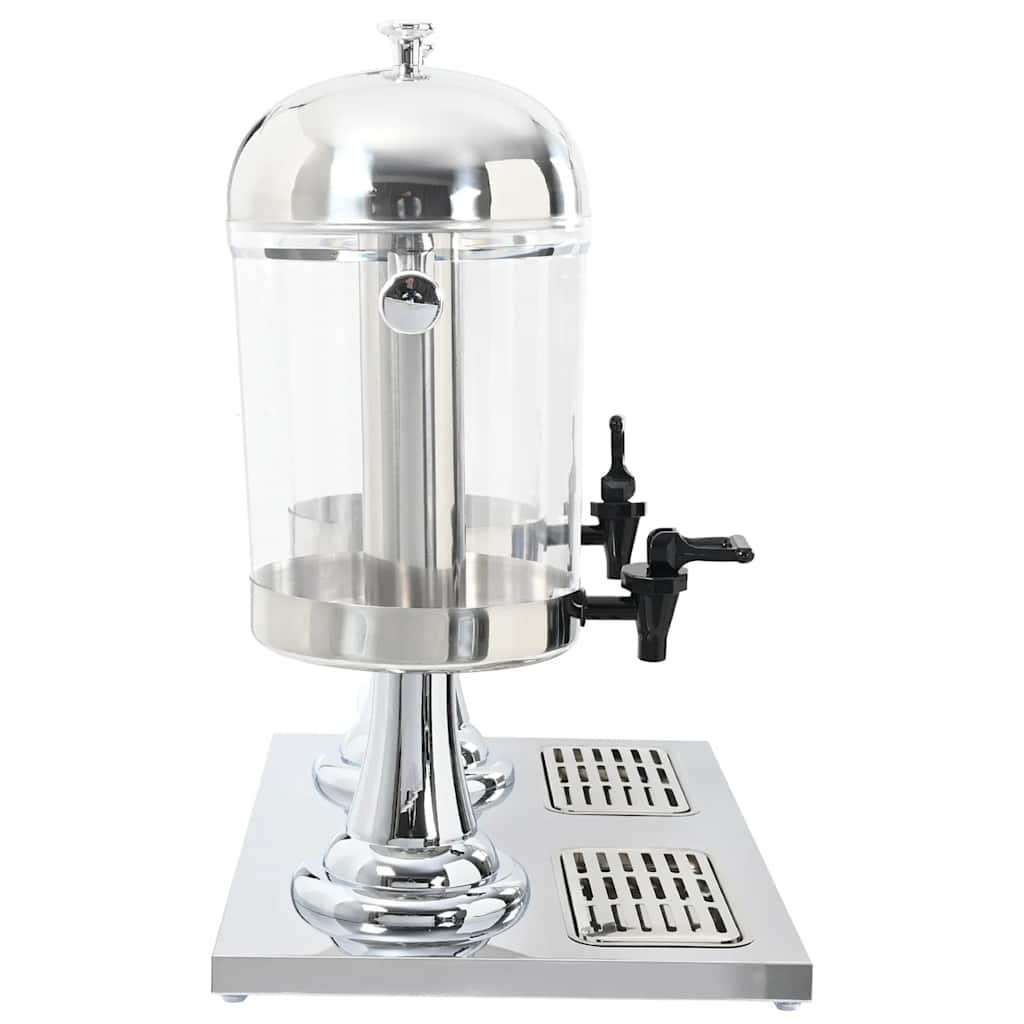 vidaXL Dozator dublu de suc din oțel inoxidabil 2 x 8 L vidaXL Dozator dublu de suc din oțel inoxidabil 2 x 8 L
