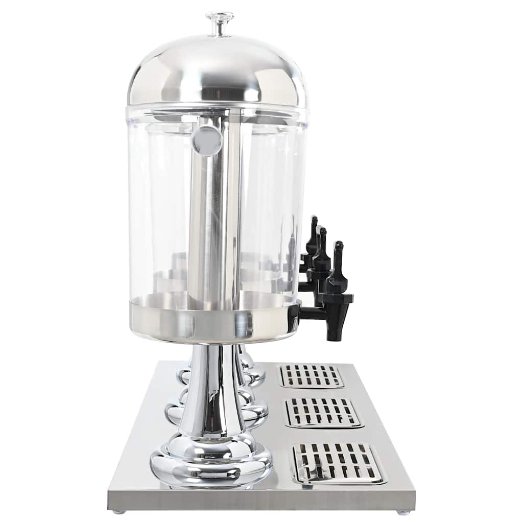 vidaXL Dozator triplu de suc, oțel inoxidabil, 3 x 8 L vidaXL Dozator triplu de suc, oțel inoxidabil, 3 x 8 L