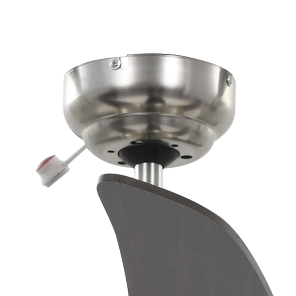 vidaXL Ventilator tavan decorativ cu iluminare, 128 cm, maro vidaXL Ventilator tavan decorativ cu iluminare, 128 cm, maro