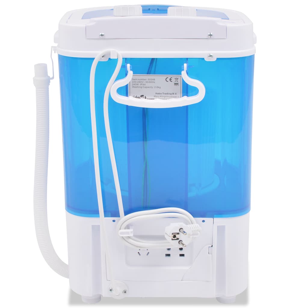vidaXL Mașină de spălat mini, cuvă simplă, 2,6 kg vidaXL Mașină de spălat mini, cuvă simplă, 2,6 kg