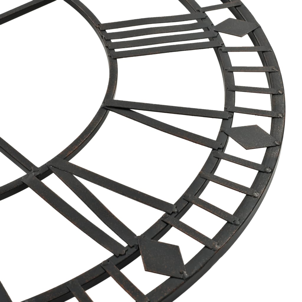 vidaXL Ceas de perete vintage, cu cuarț, mecanism metal, 60 cm, XXL vidaXL Ceas de perete vintage, cu cuarț, mecanism metal, 60 cm, XXL