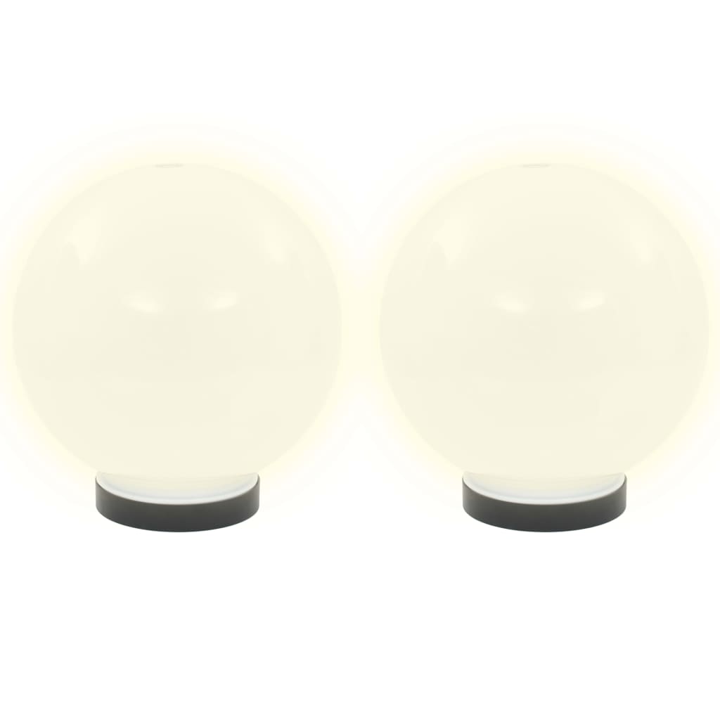 vidaXL Lămpi bol cu LED 2 buc, sferice, 20 cm, PMMA vidaXL Lămpi bol cu LED 2 buc, sferice, 20 cm, PMMA