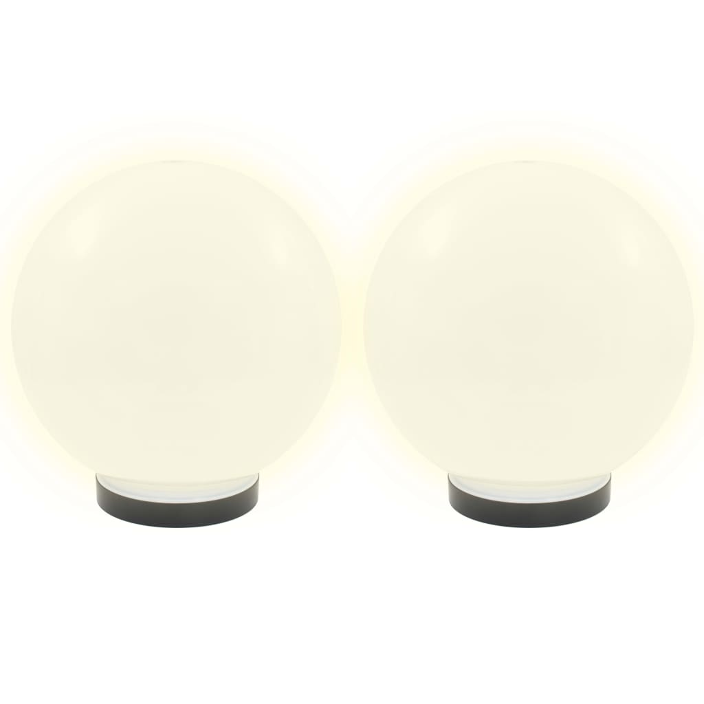 vidaXL Lămpi bol cu LED 2 buc, sferice, 25 cm, PMMA vidaXL Lămpi bol cu LED 2 buc, sferice, 25 cm, PMMA