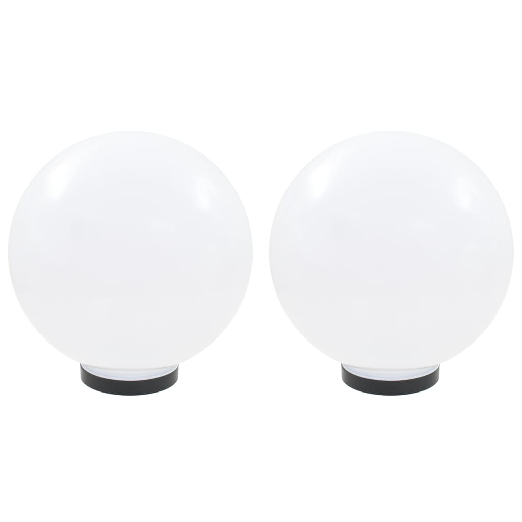vidaXL Lămpi bol cu LED, 2 buc, sferice, 30 cm, PMMA vidaXL Lămpi bol cu LED, 2 buc, sferice, 30 cm, PMMA