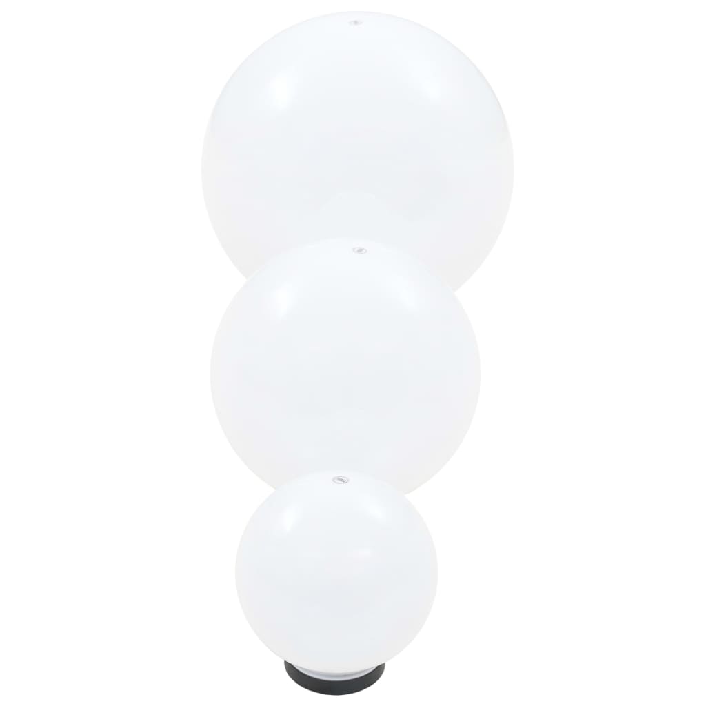 vidaXL Lămpi bol cu LED 3 buc., sferice, 20/30/40 cm, PMMA vidaXL Lămpi bol cu LED 3 buc., sferice, 20/30/40 cm, PMMA