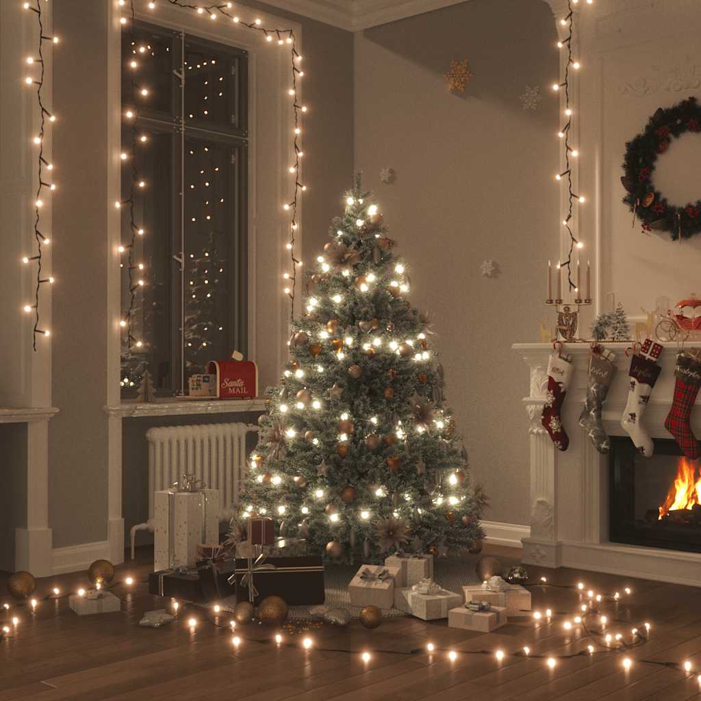 vidaXL Instalație de lumini cu 400 LED-uri, alb cald, 40 m, 8 efecte vidaXL Instalație de lumini cu 400 LED-uri, alb cald, 40 m, 8 efecte