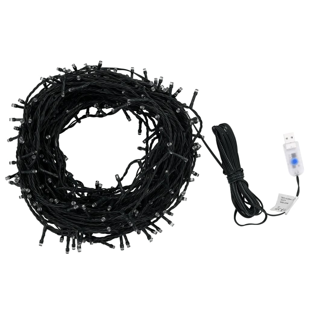 vidaXL Instalație de lumini 400 LED-uri, alb rece, 40 m, int./ext. vidaXL Instalație de lumini 400 LED-uri, alb rece, 40 m, int./ext.