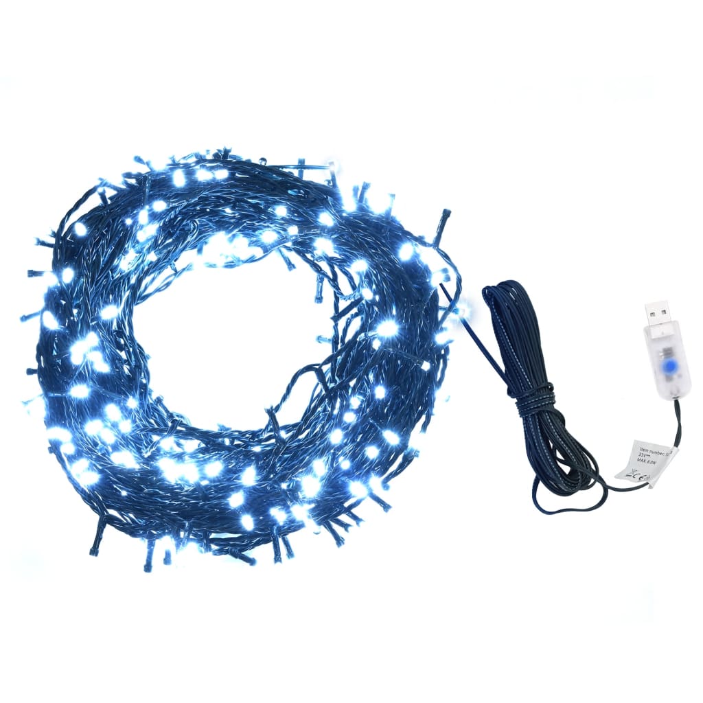 vidaXL Instalație de lumini 400 LED-uri, alb rece, 40 m, int./ext. vidaXL Instalație de lumini 400 LED-uri, alb rece, 40 m, int./ext.