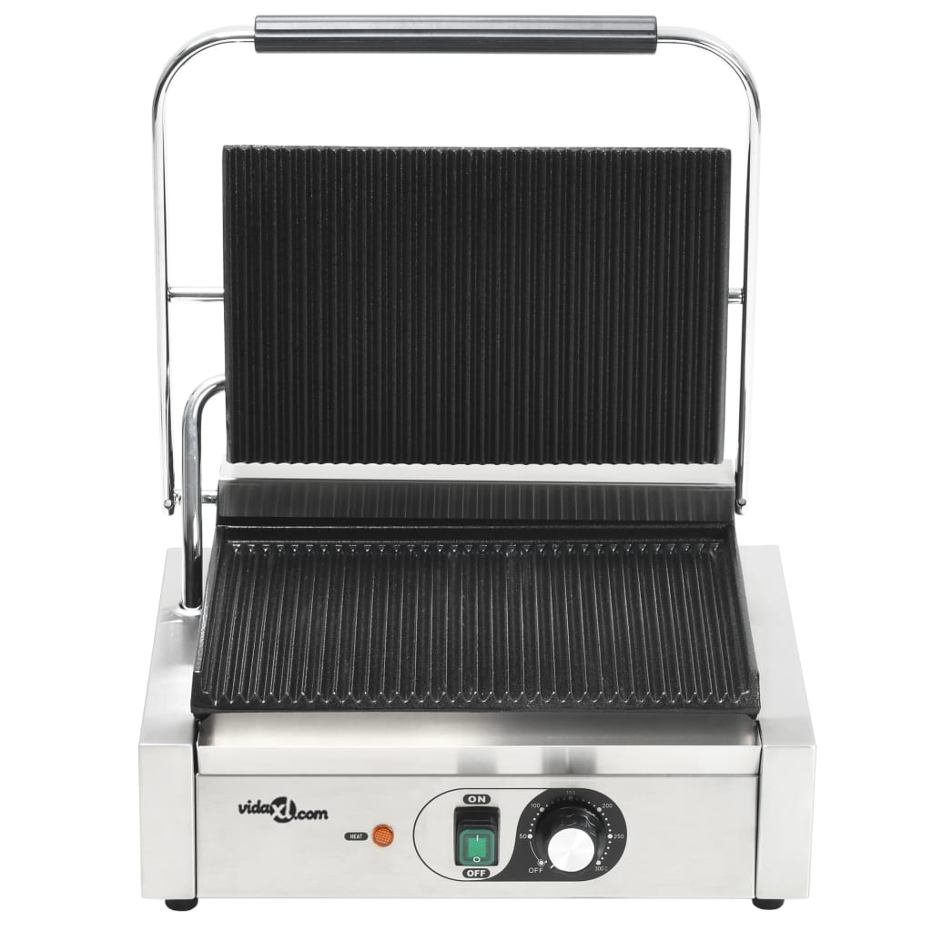 vidaXL Grill Panini cu striații, 43x30,5x20 cm, 2200 W vidaXL Grill Panini cu striații, 43x30,5x20 cm, 2200 W