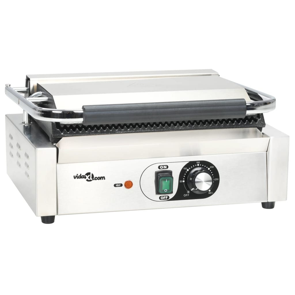 vidaXL Grill Panini cu striații, 43x30,5x20 cm, 2200 W vidaXL Grill Panini cu striații, 43x30,5x20 cm, 2200 W