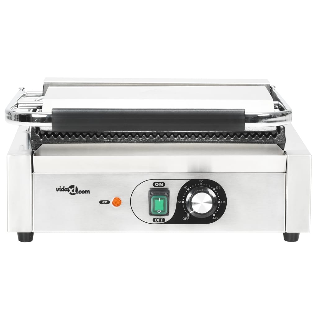 vidaXL Grill Panini cu striații, 43x30,5x20 cm, 2200 W vidaXL Grill Panini cu striații, 43x30,5x20 cm, 2200 W