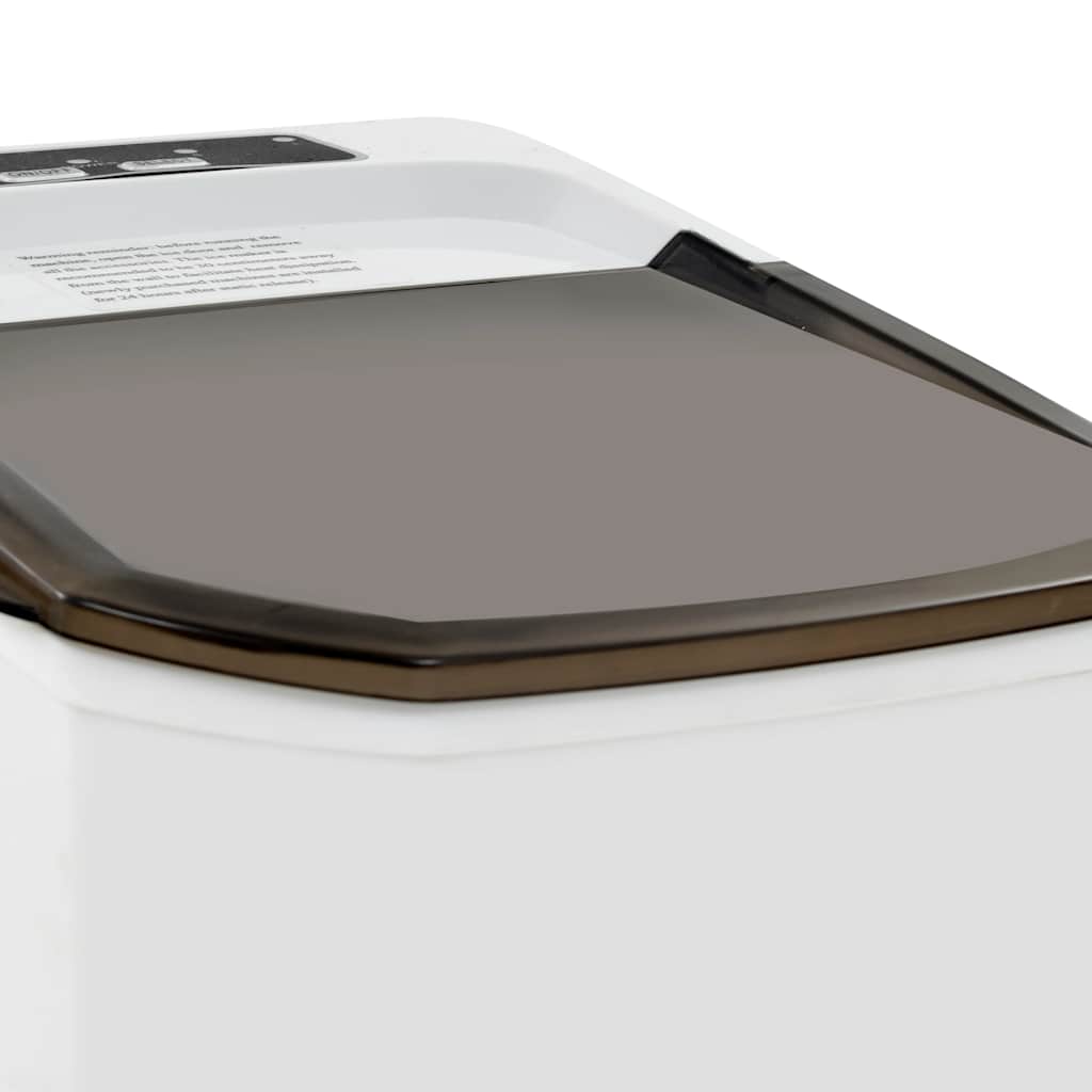 vidaXL Aparat de făcut cuburi de gheață, alb, 1,4 L, 15 kg / 24 h