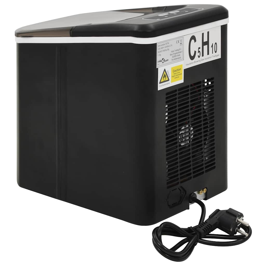 vidaXL Aparat de făcut cuburi de gheață, negru 1,4 L, 15 kg / 24 h vidaXL Aparat de făcut cuburi de gheață, negru 1,4 L, 15 kg / 24 h