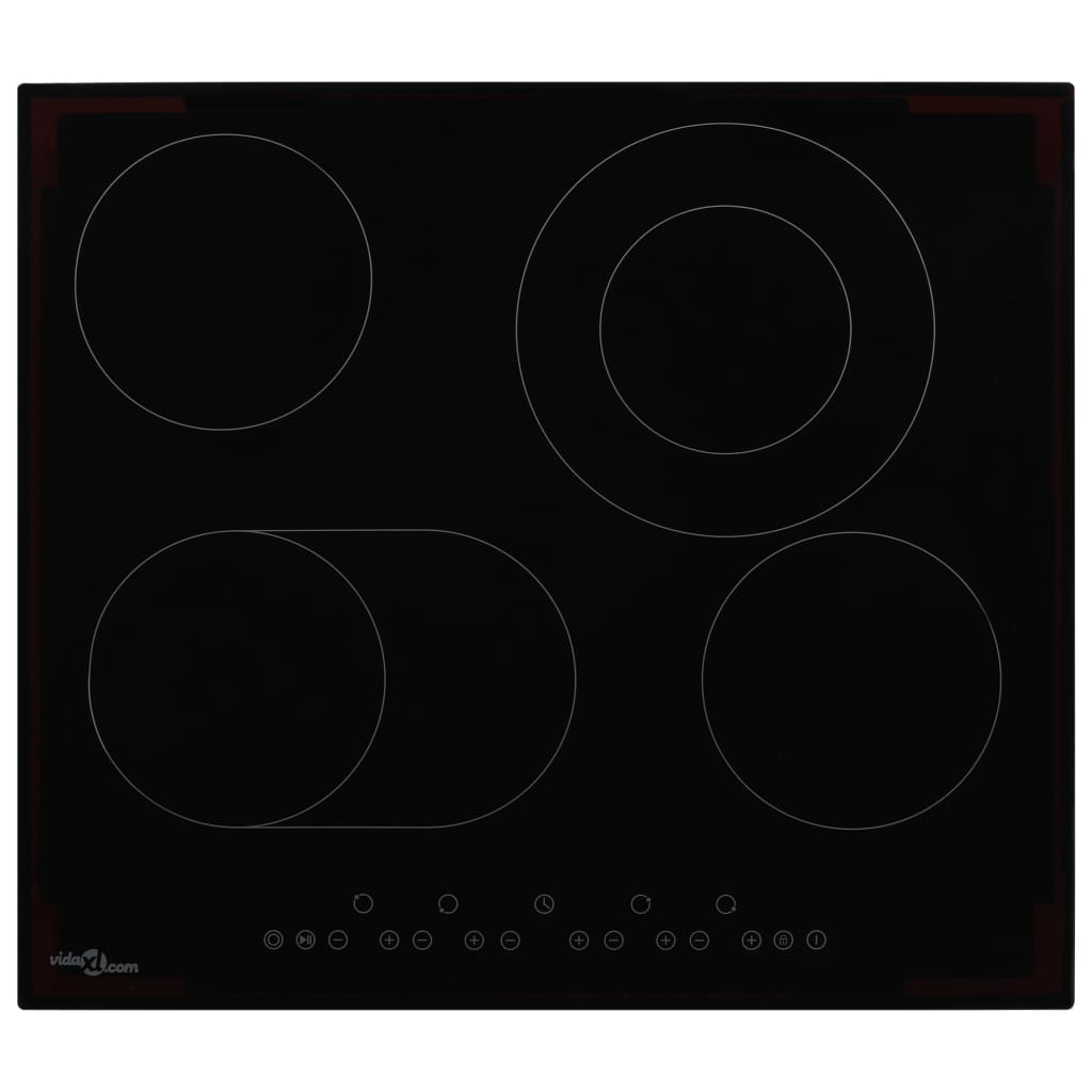 vidaXL Plită ceramică cu 4 arzătoare, control tactil, 6600 W vidaXL Plită ceramică cu 4 arzătoare, control tactil, 6600 W
