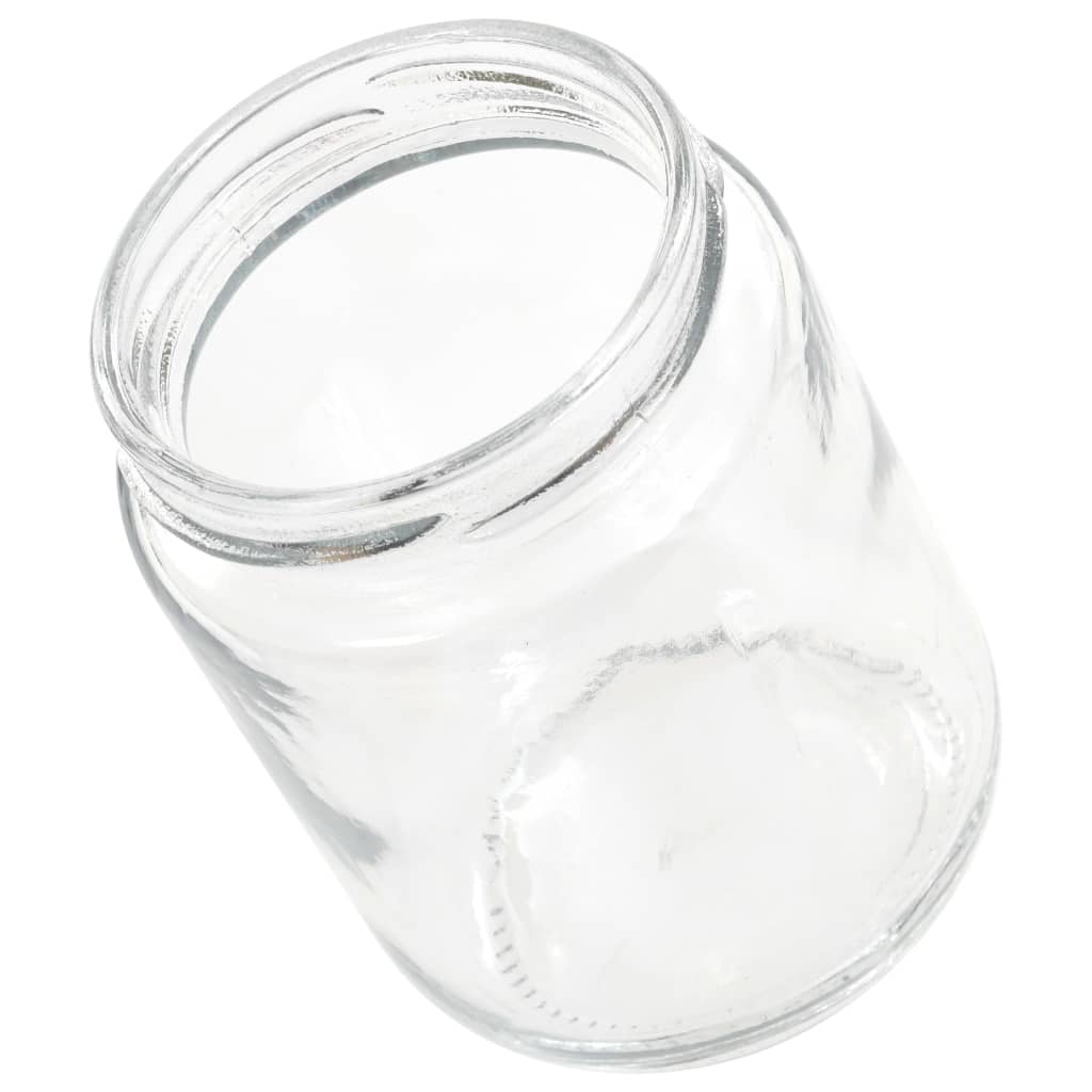 vidaXL Borcane din sticlă pentru gem, capace roșii, 96 buc., 230 ml vidaXL Borcane din sticlă pentru gem, capace roșii, 96 buc., 230 ml